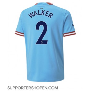 Manchester City Kyle Walker #2 Hemma Matchtröja 2022-23 Kortärmad